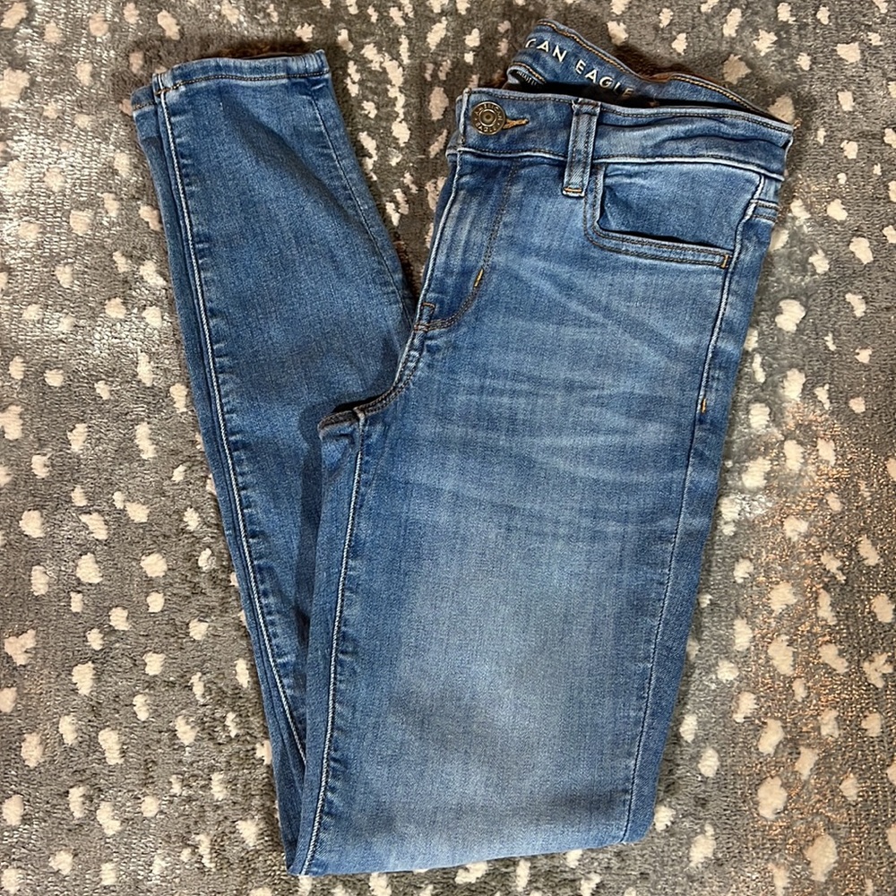 American Eagle Outfitters Women's Blue Jeans - Picture 5 of 7